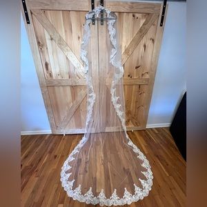 Cathedral wedding veil